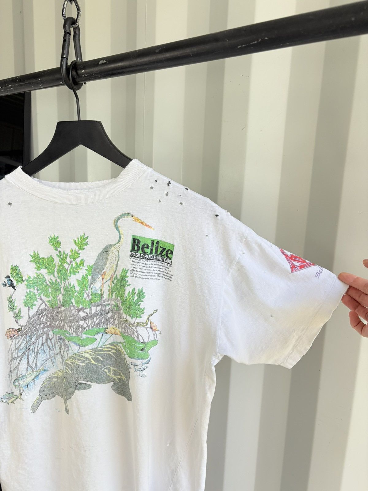 Vintage Thrashed Belize Mangroves Distressed Sun Faded ERD GRUNGE Size US L / EU 52-54 / 3 - 3 Thumbnail