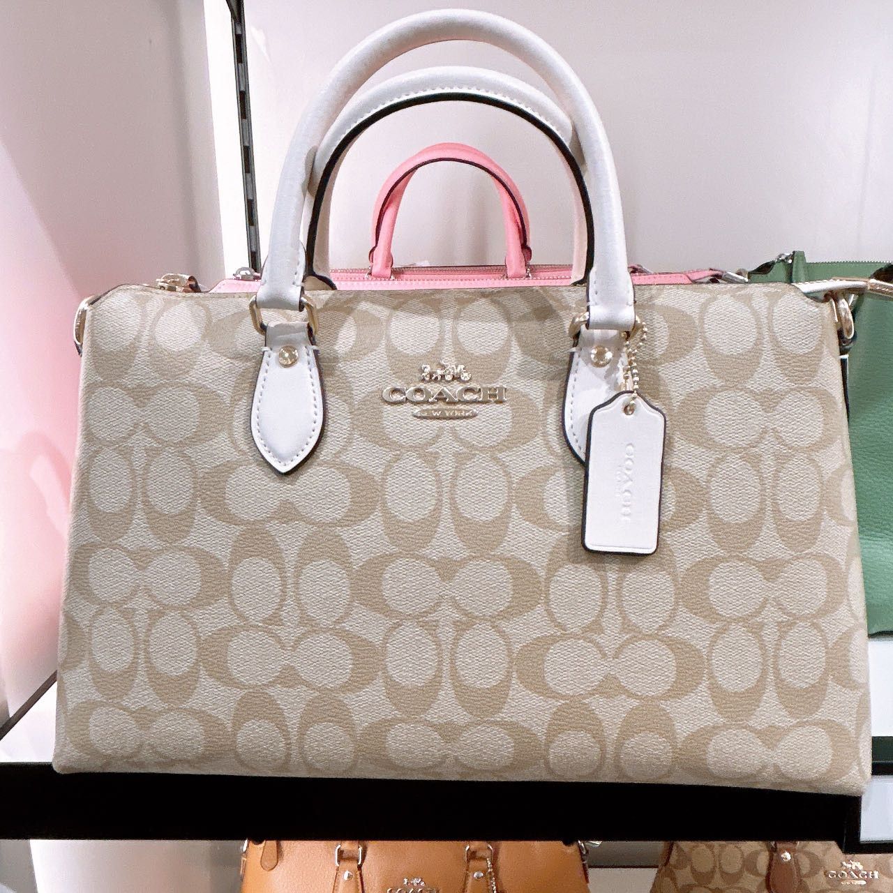 Georgia Satchel In Signature Canvas CR157