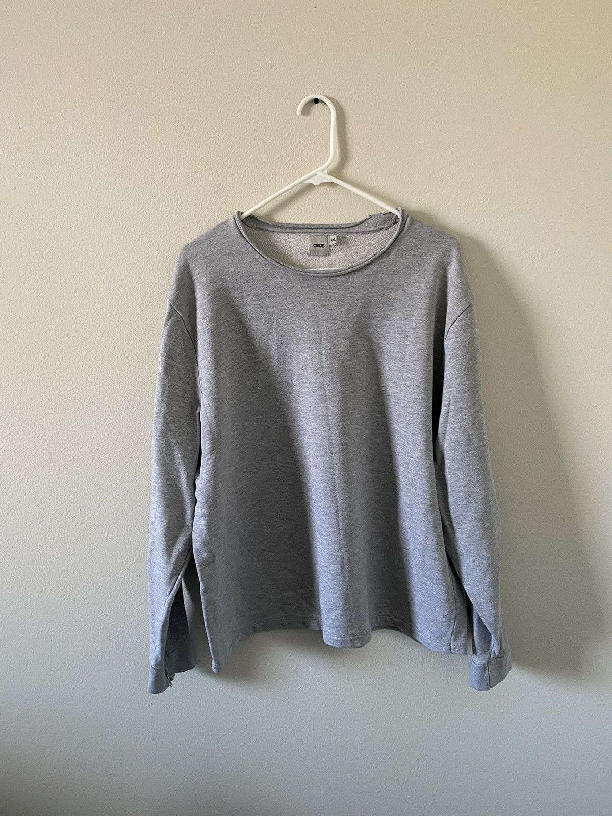 Asos ASOS Sweatshirt With Waffle Hem & Cuff Zips Size US XL / EU 56 / 4 - 1 Thumbnail