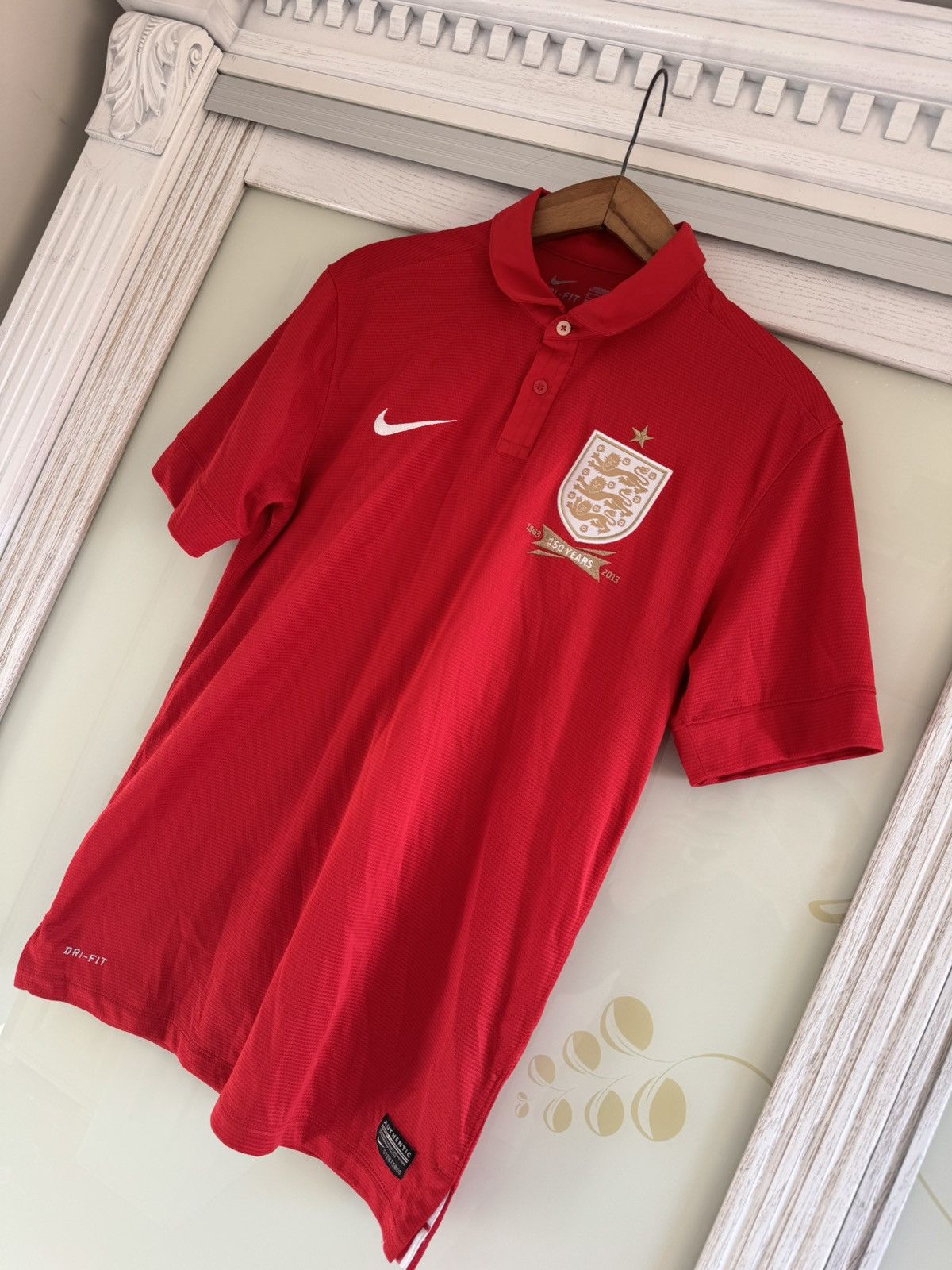 Nike England 2013-2014 Away Soccer Jersey Football Kit Shirt Size US M / EU 48-50 / 2 - 3 Thumbnail