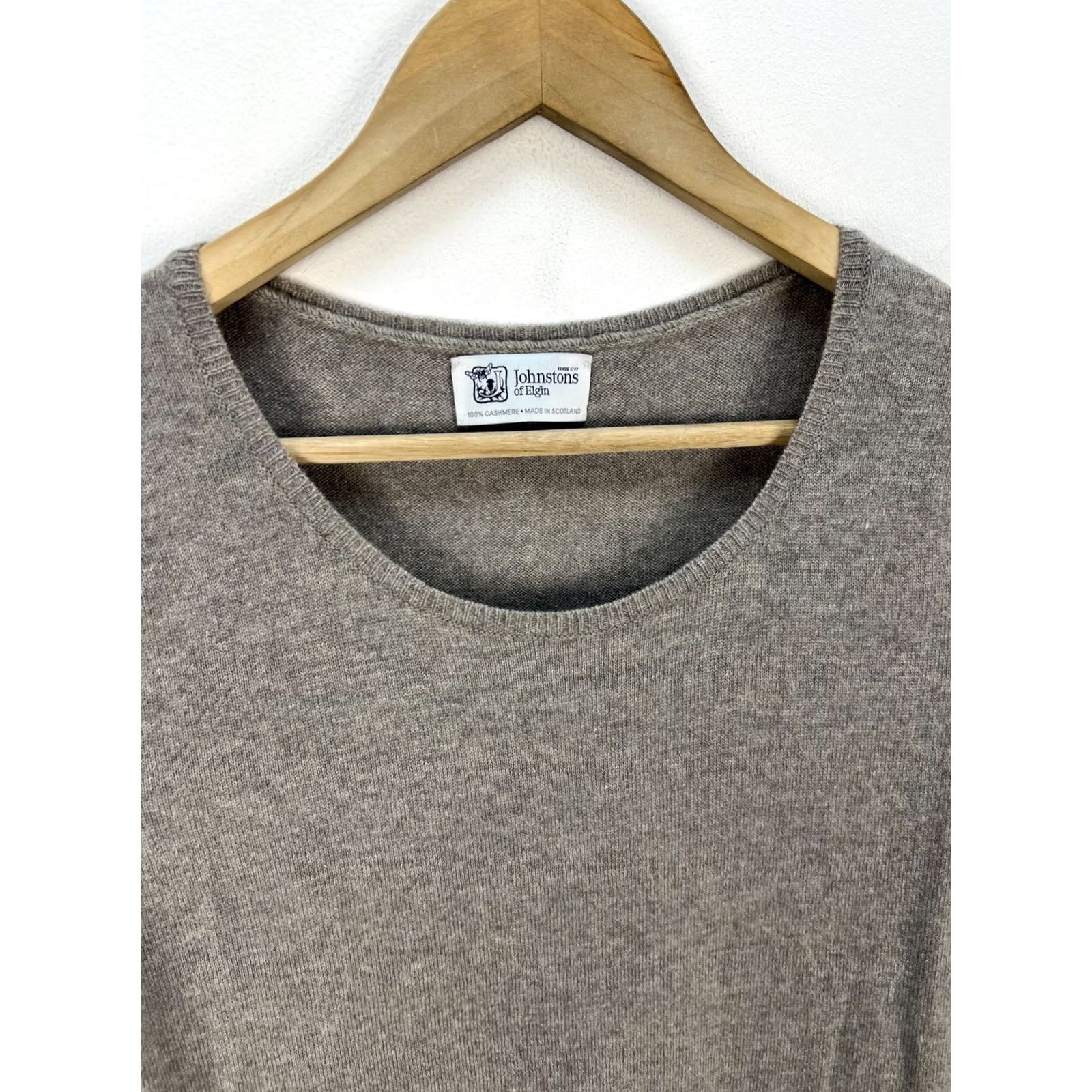 Johnstons Of Elgin Johnstons of Elgin 100% Cashmere Sweater Dress Womens Size S Greige Knit Long Sleeve Size S / US 4 / IT 40 - 2 Thumbnail