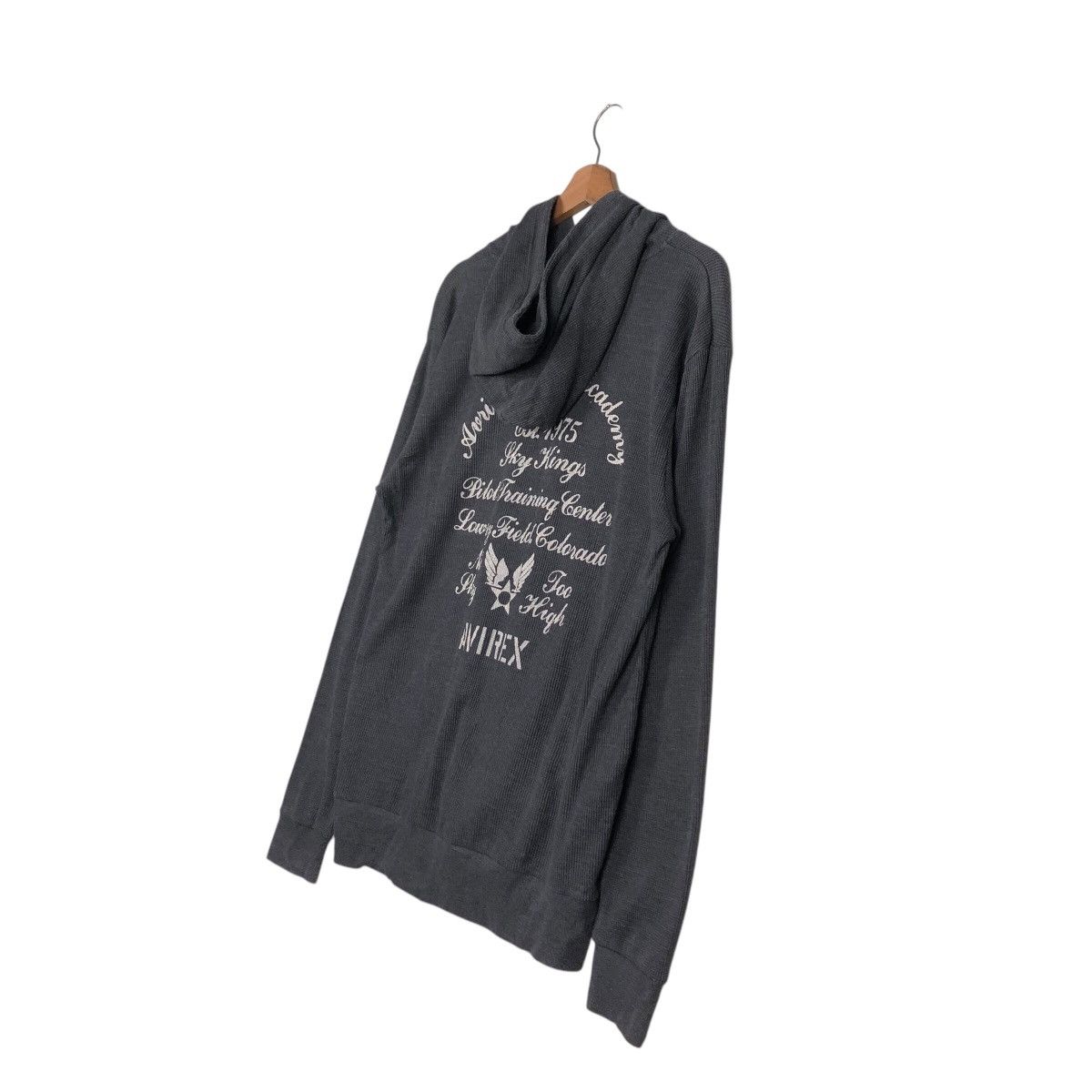 Avirex 📌Vintage Hoodie Avirex Pull Over Big Logo Over Print Size US XL / EU 56 / 4 - 12 Thumbnail
