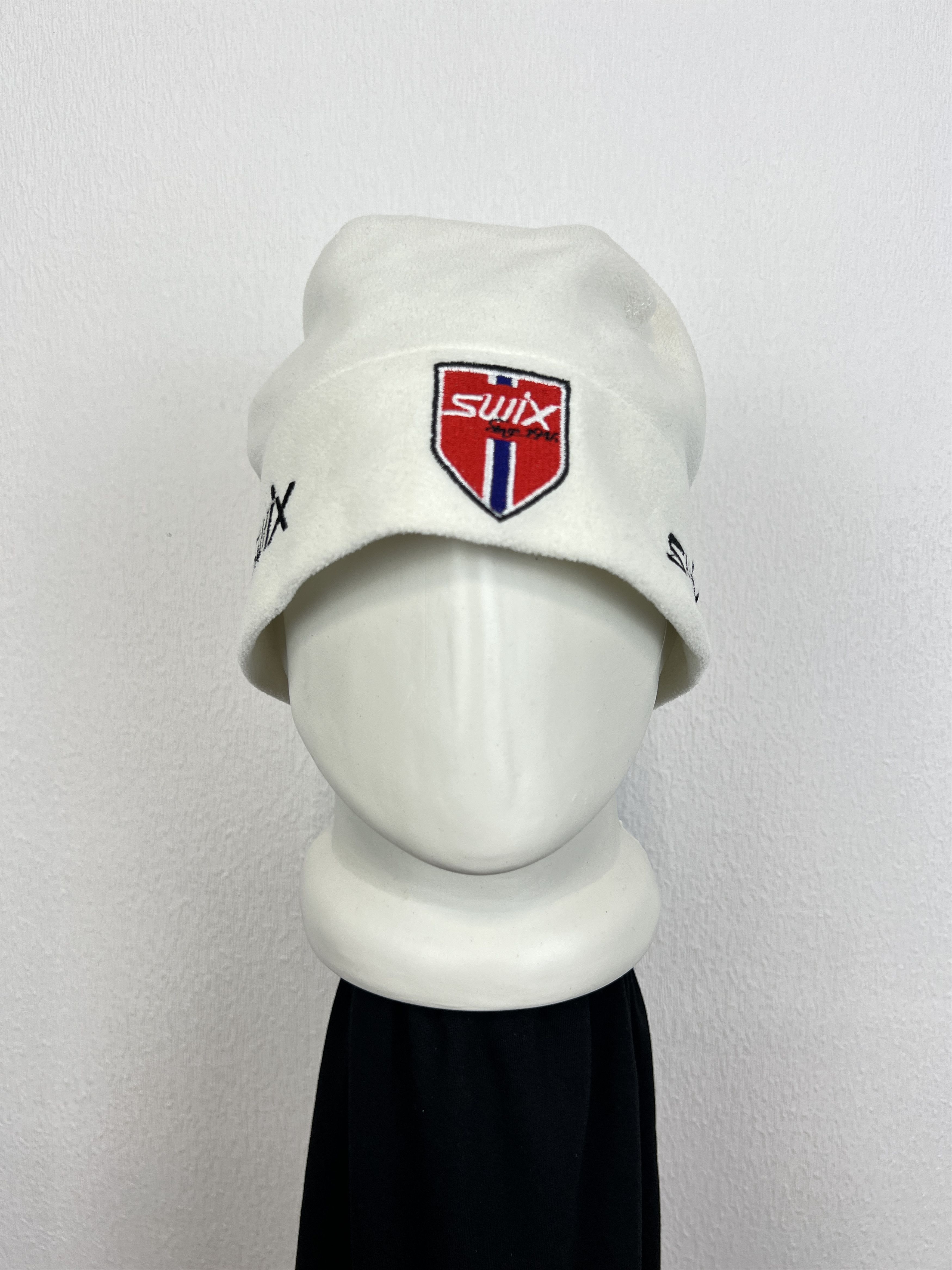 Vintage Beanie Hat Ski Cap White Biathlon Lined Norway Flag Sport Size ONE SIZE - 1 Thumbnail