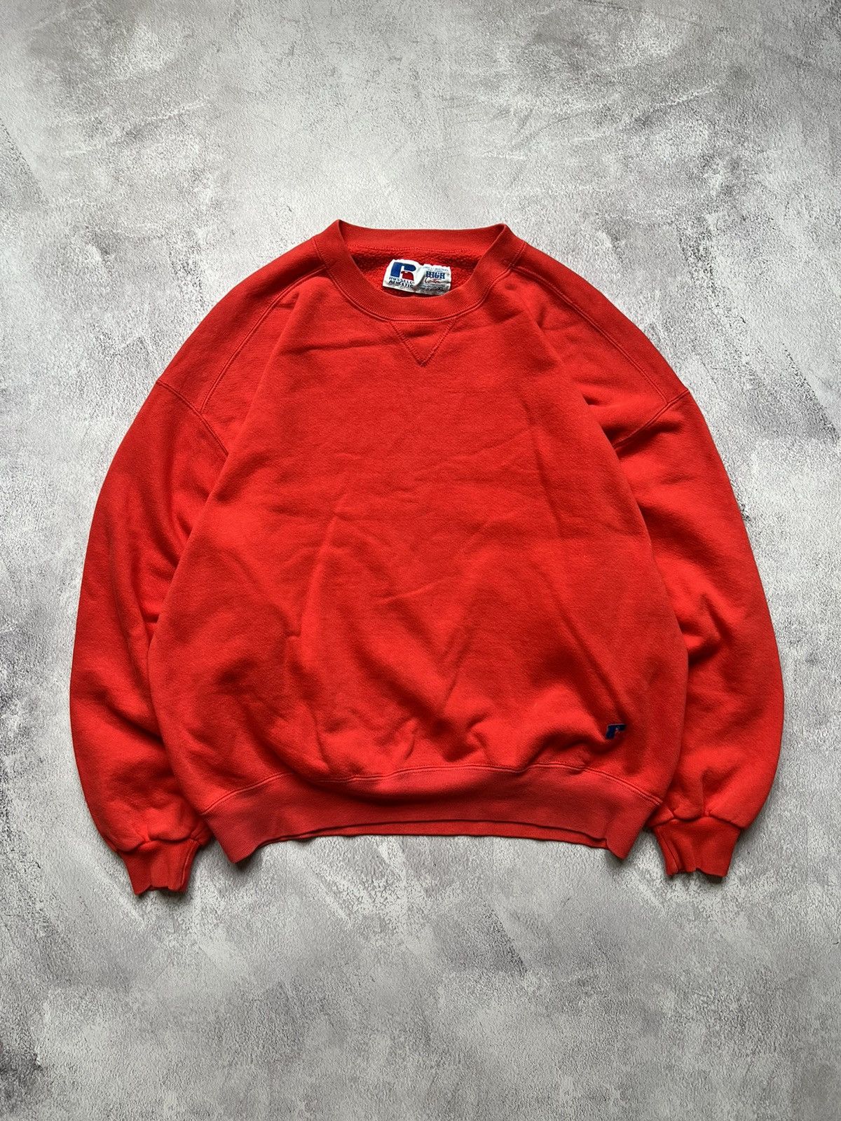 Russell Athletic × Vintage Vintage Russell Athletic Oversized Baggy fit Y2K Sweatshirt Size US XL / EU 56 / 4 - 1 Thumbnail