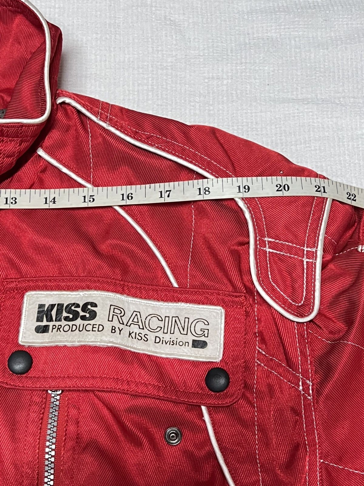 Other 🔥HOT DROPS🔥 Vintage 90s Kiss Racing Team jacket in red nylon Size US M / EU 48-50 / 2 - 9 Thumbnail
