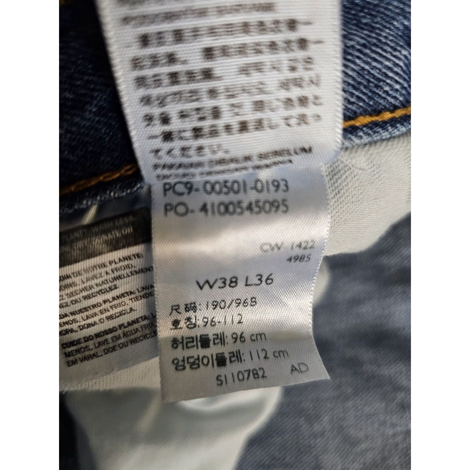 Levi's VINTAGE Levi's 501 XX Jeans Mens 38x36 Blue Light Wash Denim Distressed Cotton Y2K Size US 38 / EU 54 - 7 Thumbnail