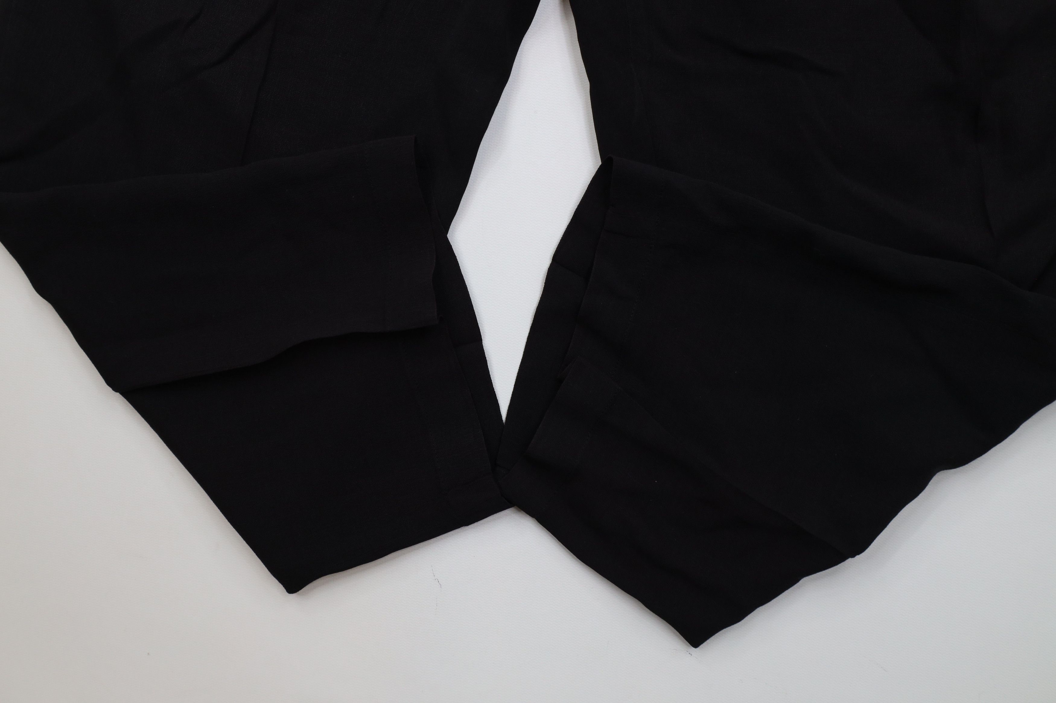 Vintage Vintage 90s Streetwear Gabardine Blend Knit Pants Black USA Size 30" / US 8 / IT 44 - 6 Thumbnail