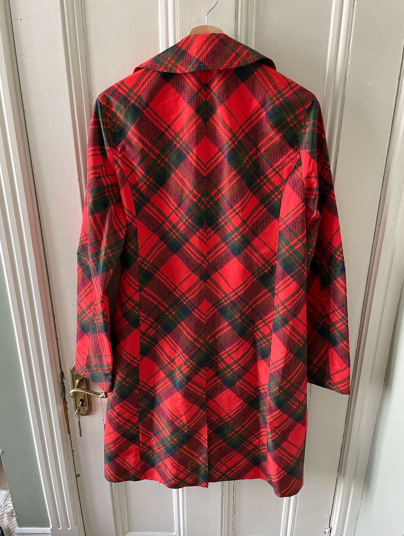 Stefan Cooke SS19 Red Tartan Print Coat Size US M / EU 48-50 / 2 - 6 Thumbnail