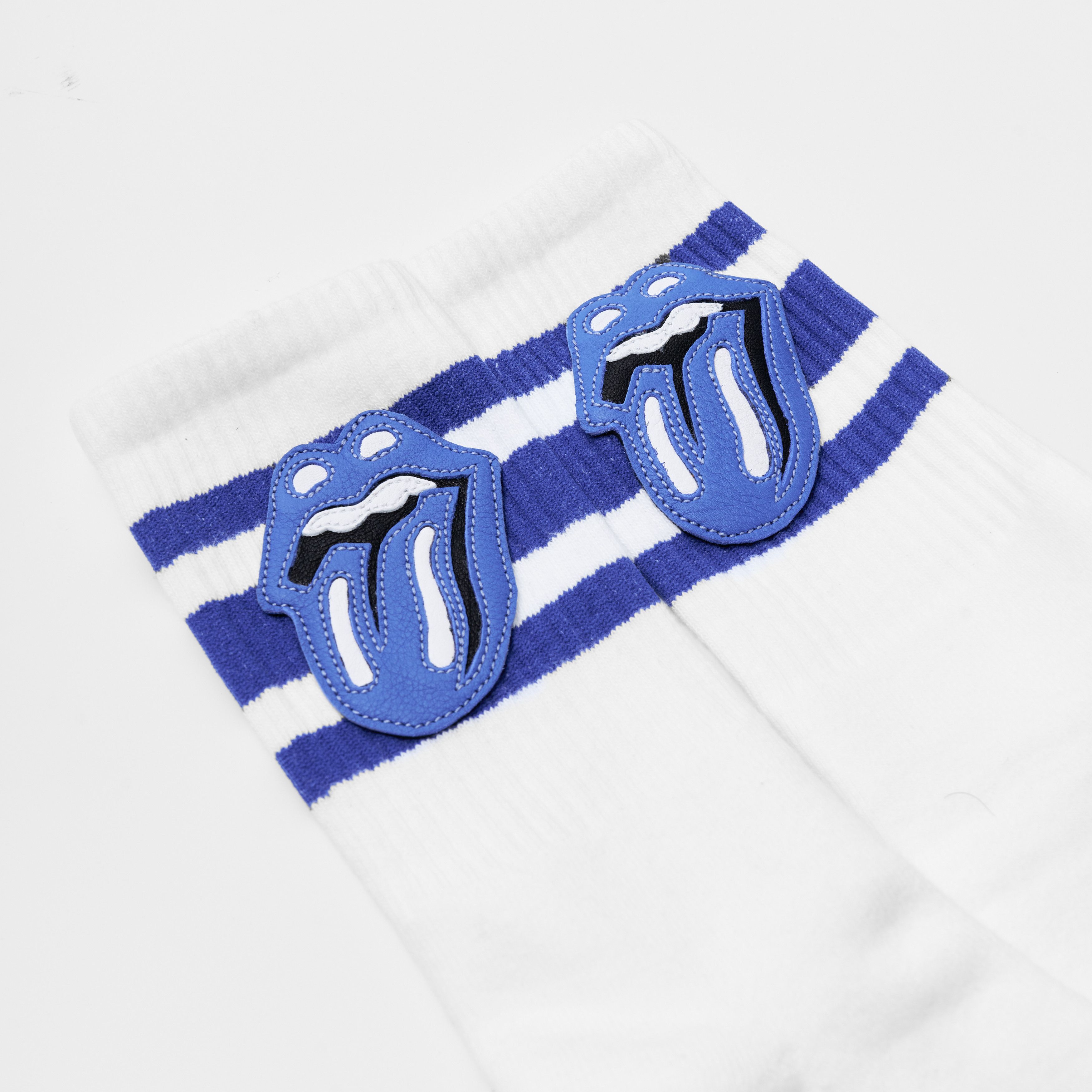 Chrome Hearts Chrome Hearts Rolling Stones Sweat Socks Blue/White/Black Size ONE SIZE - 2 Thumbnail