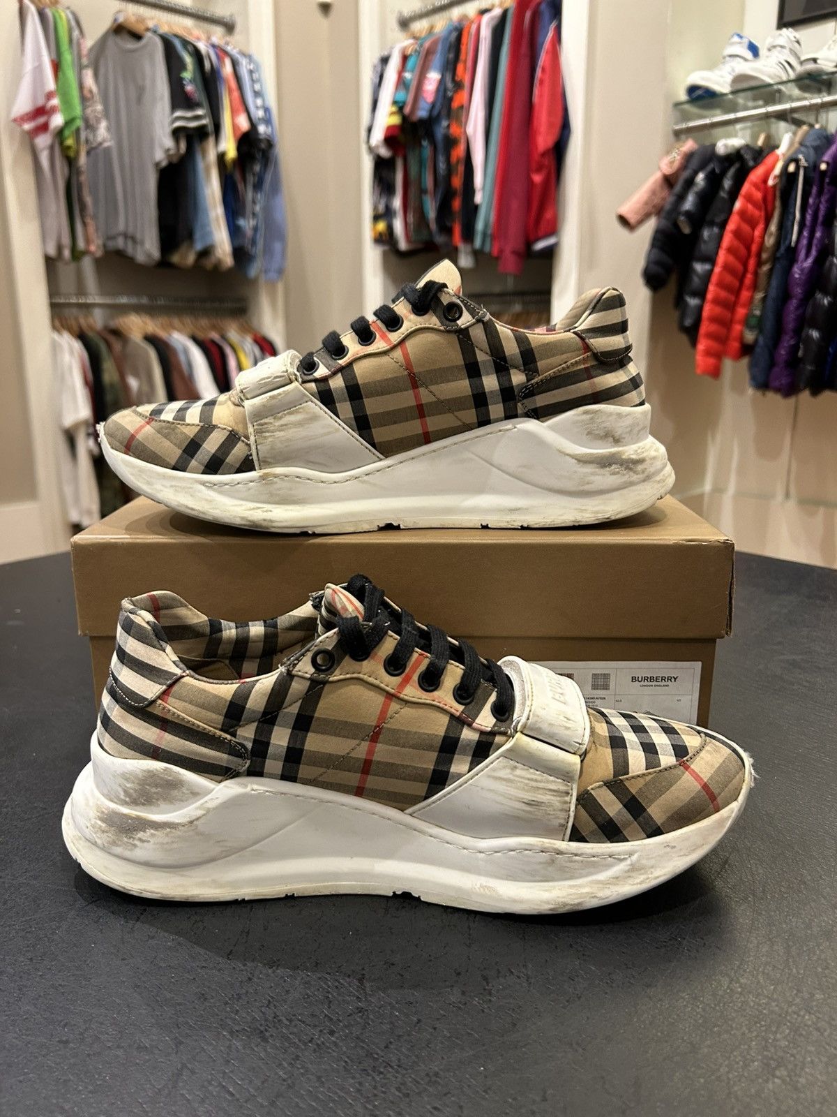 Burberry Burberry Regis Strap Sneakers Size US 10.5 / EU 43-44 - 2 Thumbnail