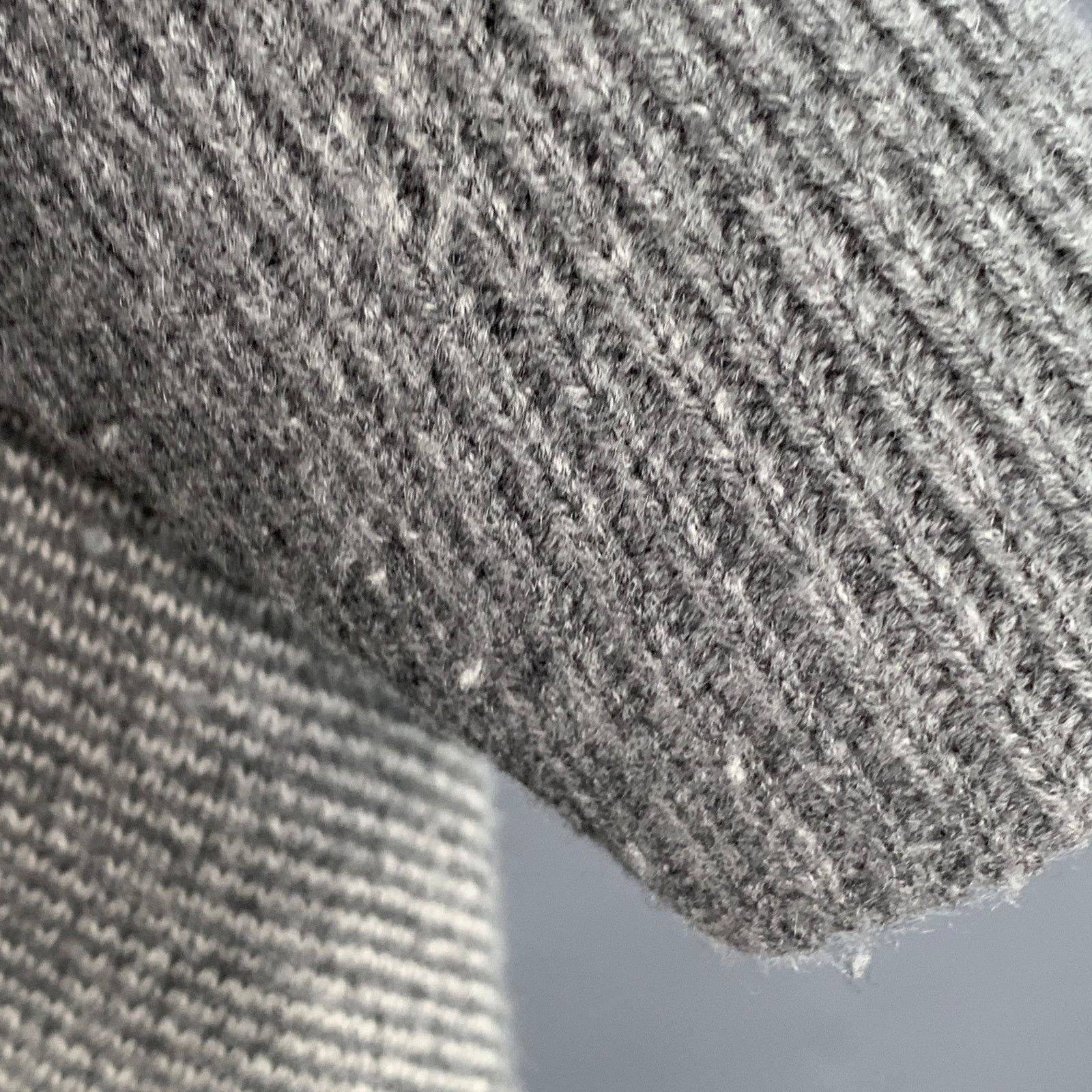 Other Grey Knit Shawl Collar Short Sleeve Open Front Cardigan Size M / US 6-8 / IT 42-44 - 4 Thumbnail