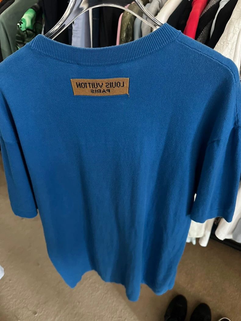 Louis Vuitton Louis Vuitton Blue knit short sleeves Size US L / EU 52-54 / 3 - 2 Thumbnail