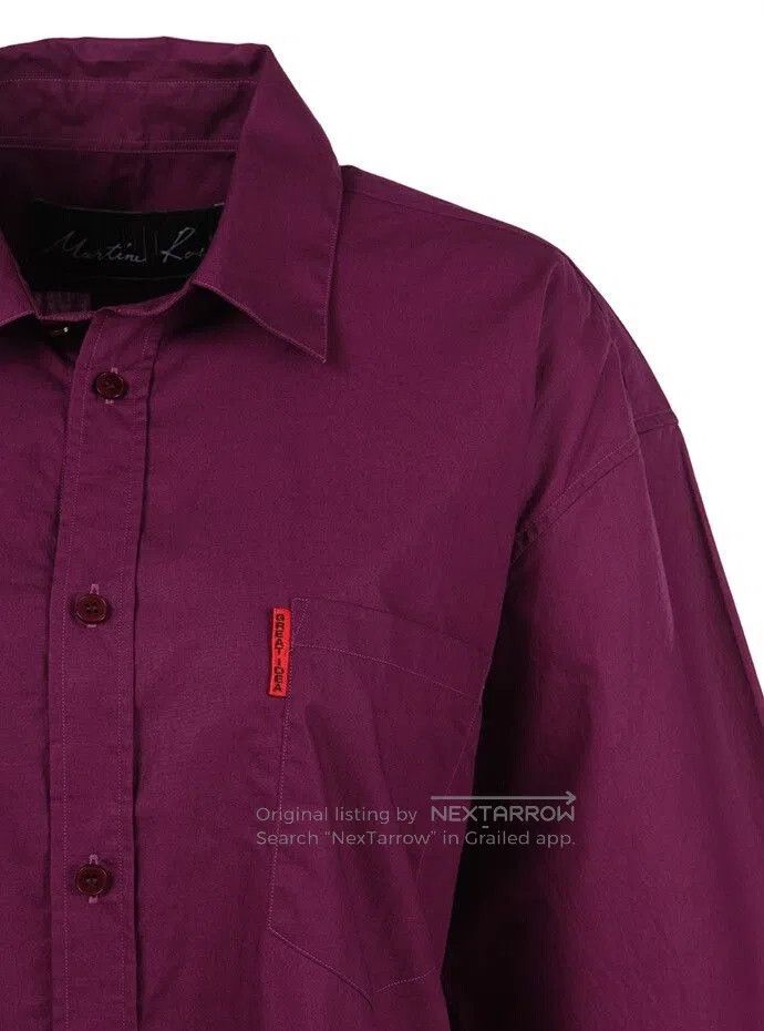 Martine Rose Martine Rose Purple Loose Fit Shirt. Size US XS / EU 42 / 0 - 3 Thumbnail