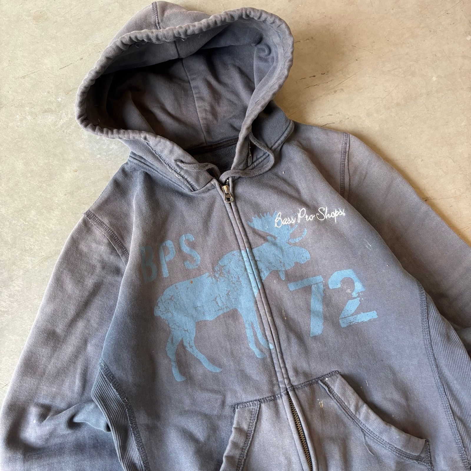 Bass Pro Shops y2k faded bass pro shops zip up jacket Size US M / EU 48-50 / 2 - 2 Thumbnail