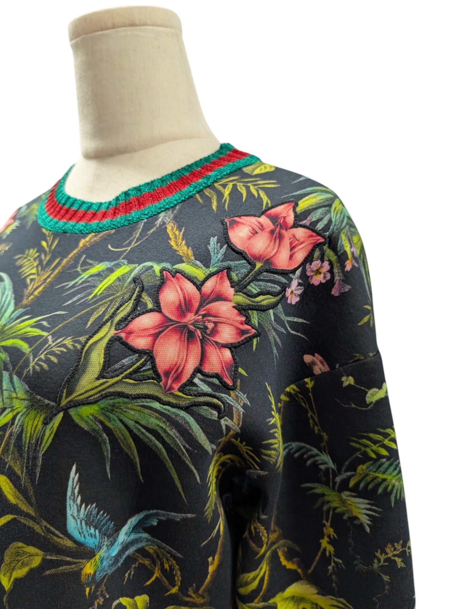 Gucci Black Cotton 2016 Jungle Print Dress Size XS / US 0-2 / IT 36-38 - 3 Thumbnail