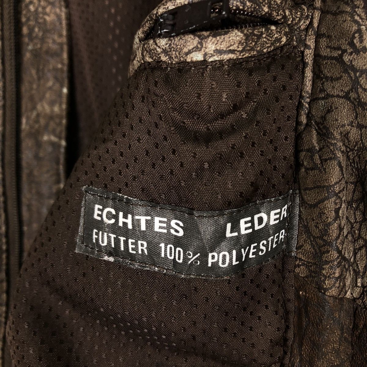 Genuine Leather 🔥Vtg Fly Bomber Leather Jacket Bondage Design Inspector Size US L / EU 52-54 / 3 - 17 Thumbnail