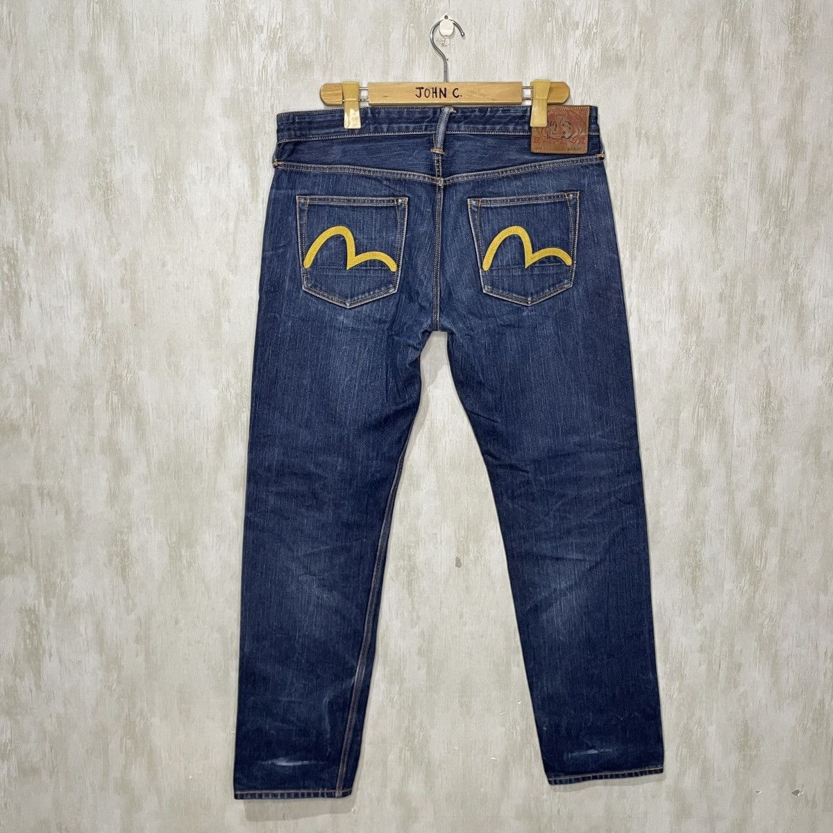 Evisu Evisu Japan Yellow Seagull Denim Jeans Size US 36 / EU 52 - 2 Thumbnail