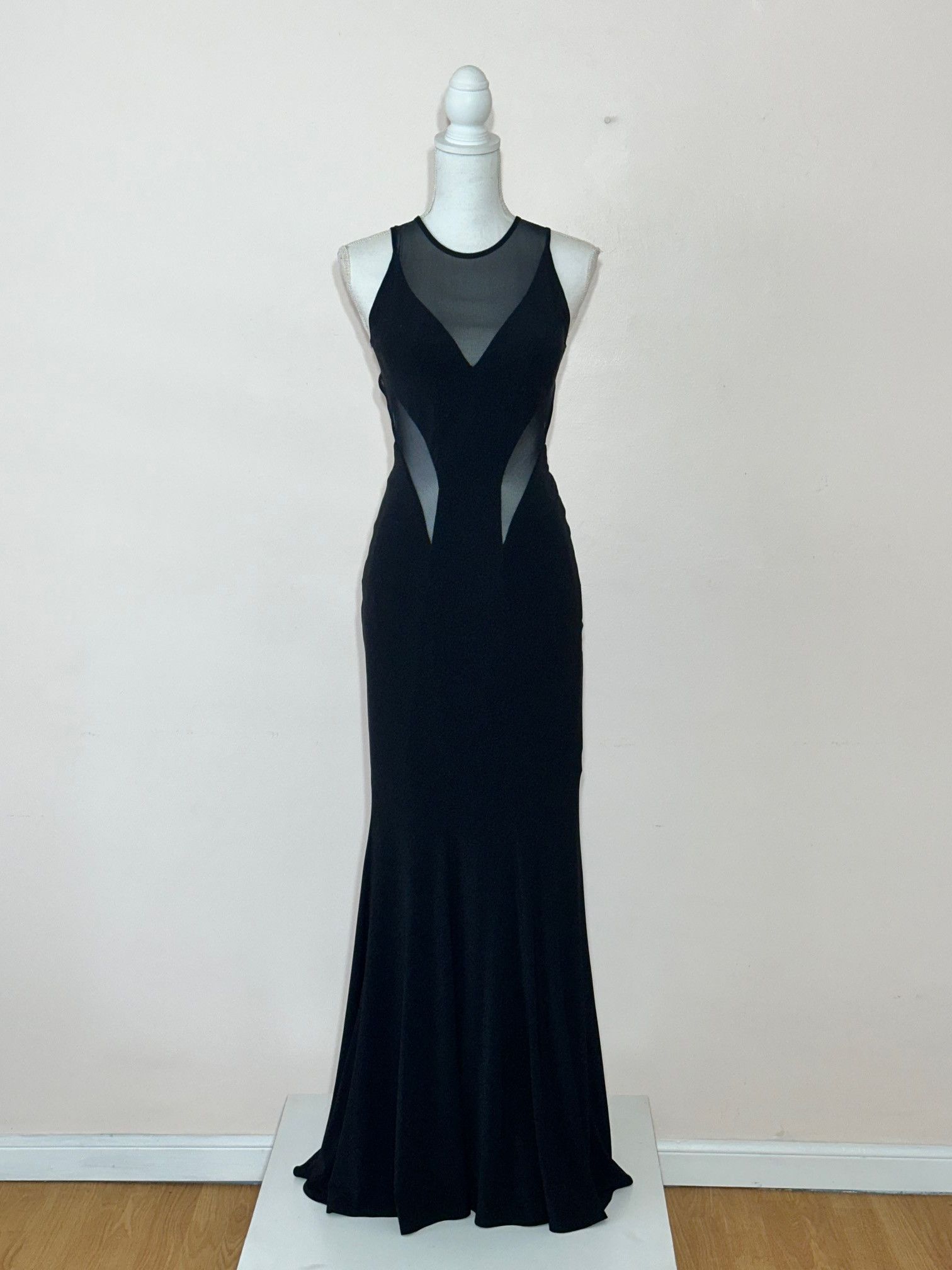 Vintage Betsy And Adam Satuesque Bias Form Fitting Gown Size XS / US 0-2 / IT 36-38 - 1 Thumbnail