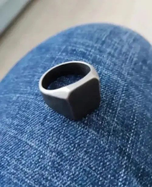 Japanese Brand Weathered Stainless Steel Ring Size ONE SIZE - 3 Thumbnail