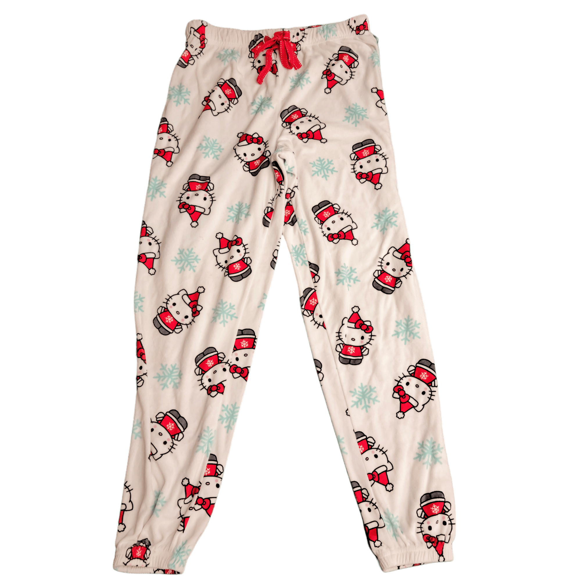 NBDN Nobrandedon Hello Kitty Christmas Pajamas Pants Size 27" / US 4 / IT 40 - 4 Thumbnail