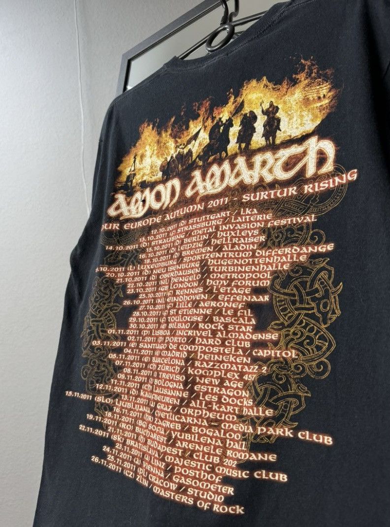 Band Tees Amon Amarth Tour 2011 Distressed T-shirt Size US M / EU 48-50 / 2 - 5 Thumbnail