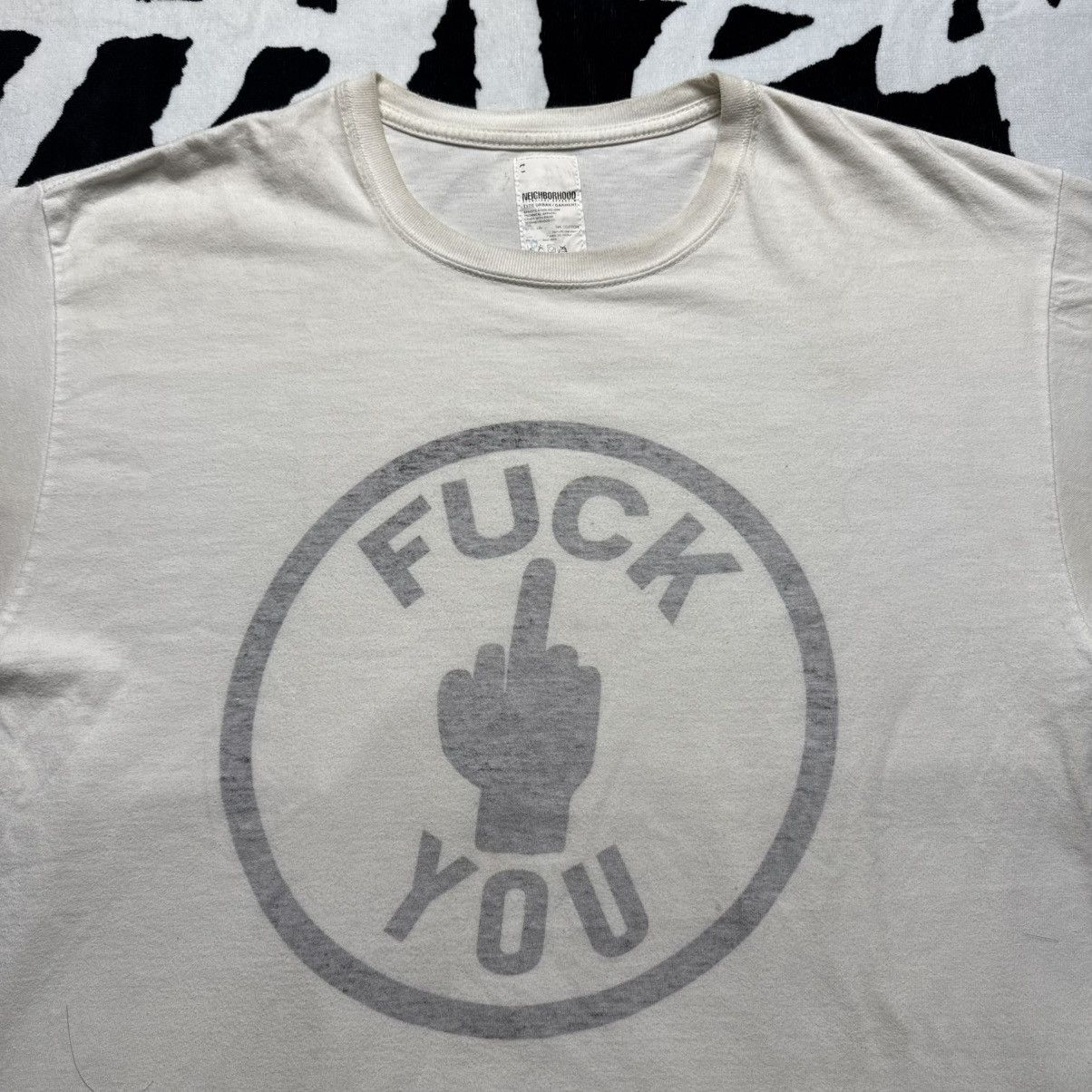 Neighborhood NBHD x Fragment Design Fuck You Tee Size US L / EU 52-54 / 3 - 2 Thumbnail