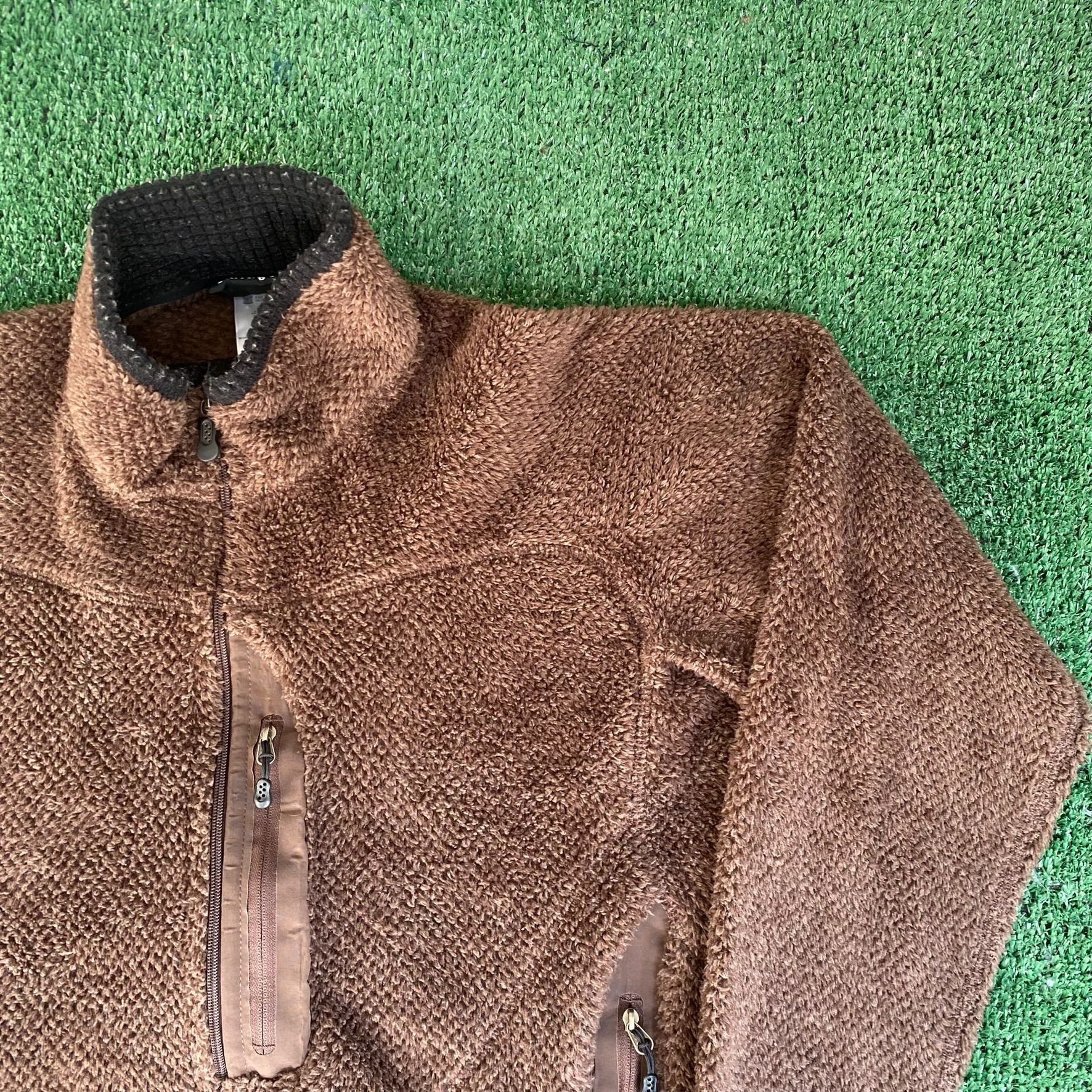 Vintage Y2K Patagonia Fleece Jacket Preppy Brown Full Zip Outerwear