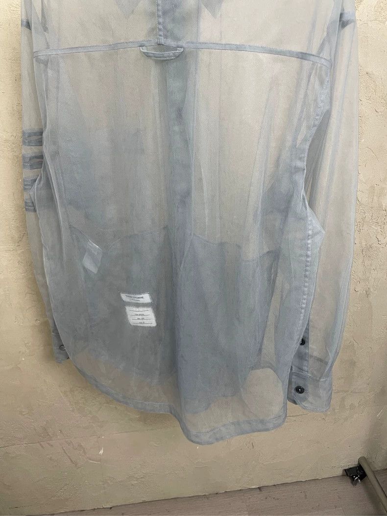 Thom Browne Thom Browne Blue-gray new show summer series tulle jacket 2 Size US L / EU 52-54 / 3 - 4 Thumbnail