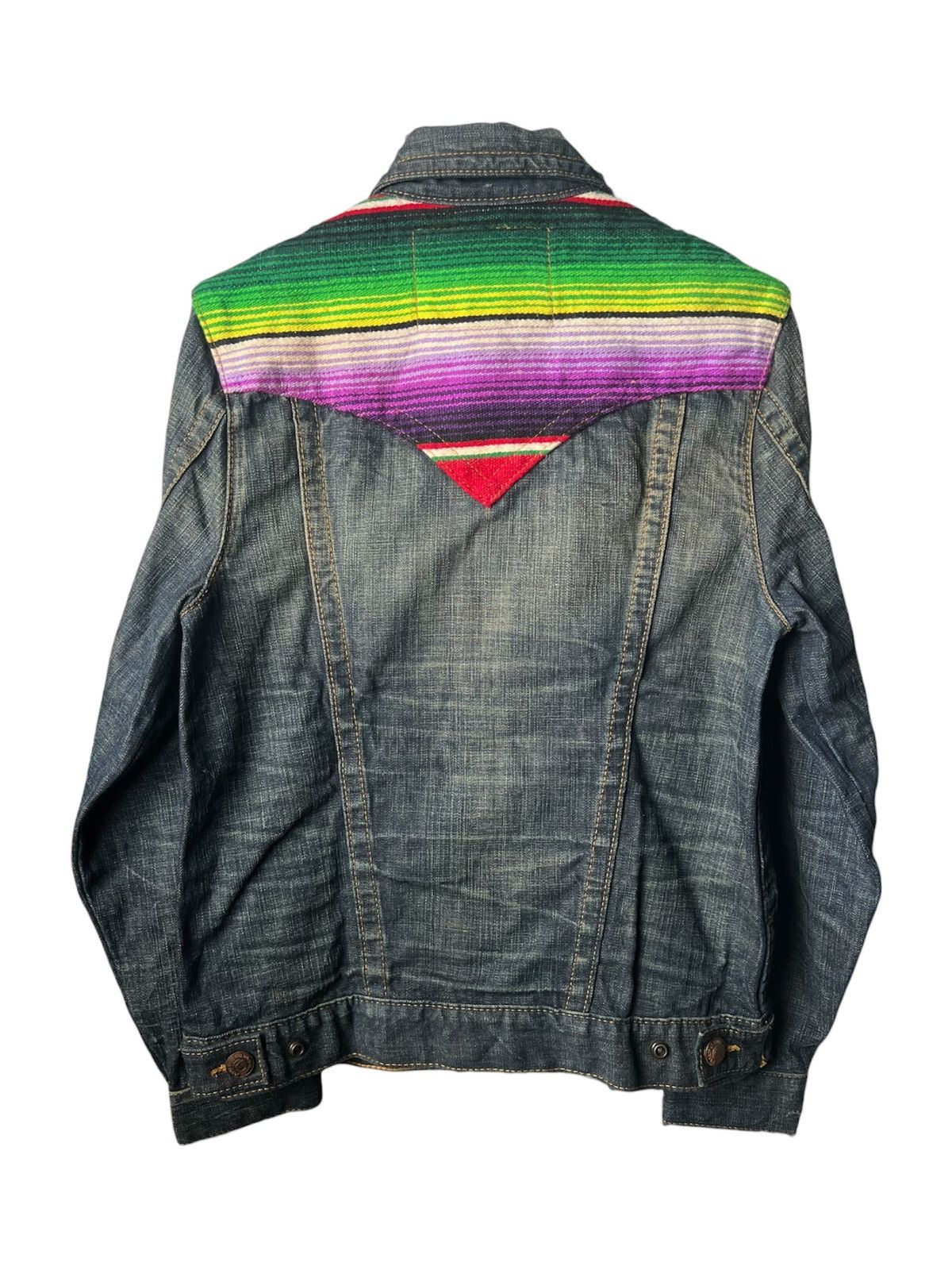 True Religion True Religion Multicolor Johnny Baja Western Denim Jacket Size US S / EU 44-46 / 1 - 2 Thumbnail