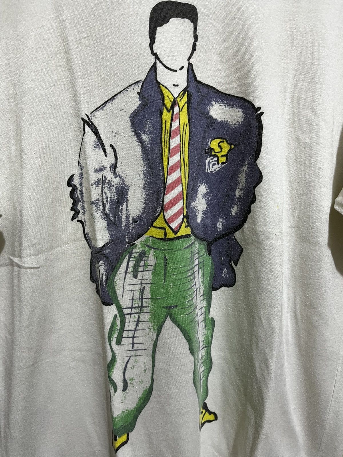 Vintage Vintage 80s Graphic Men Fashion Tees Size US L / EU 52-54 / 3 - 2 Thumbnail