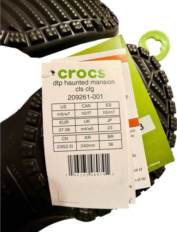 Crocs × Disney Crocs x Disney Haunted Mansion Classic Clogs Size M5/W7 NWT Size US 8 / IT 38 - 6 Thumbnail