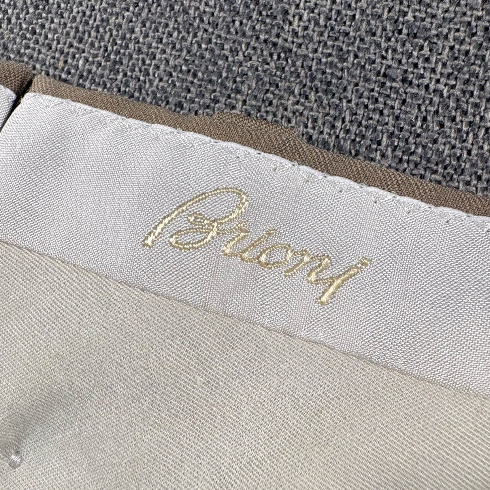 Brioni Brioni Pants Mens 38x28 Tan Khaki Pleated Cuffed Italian Dress Luxury Trousers Size US 38 / EU 54 - 3 Thumbnail