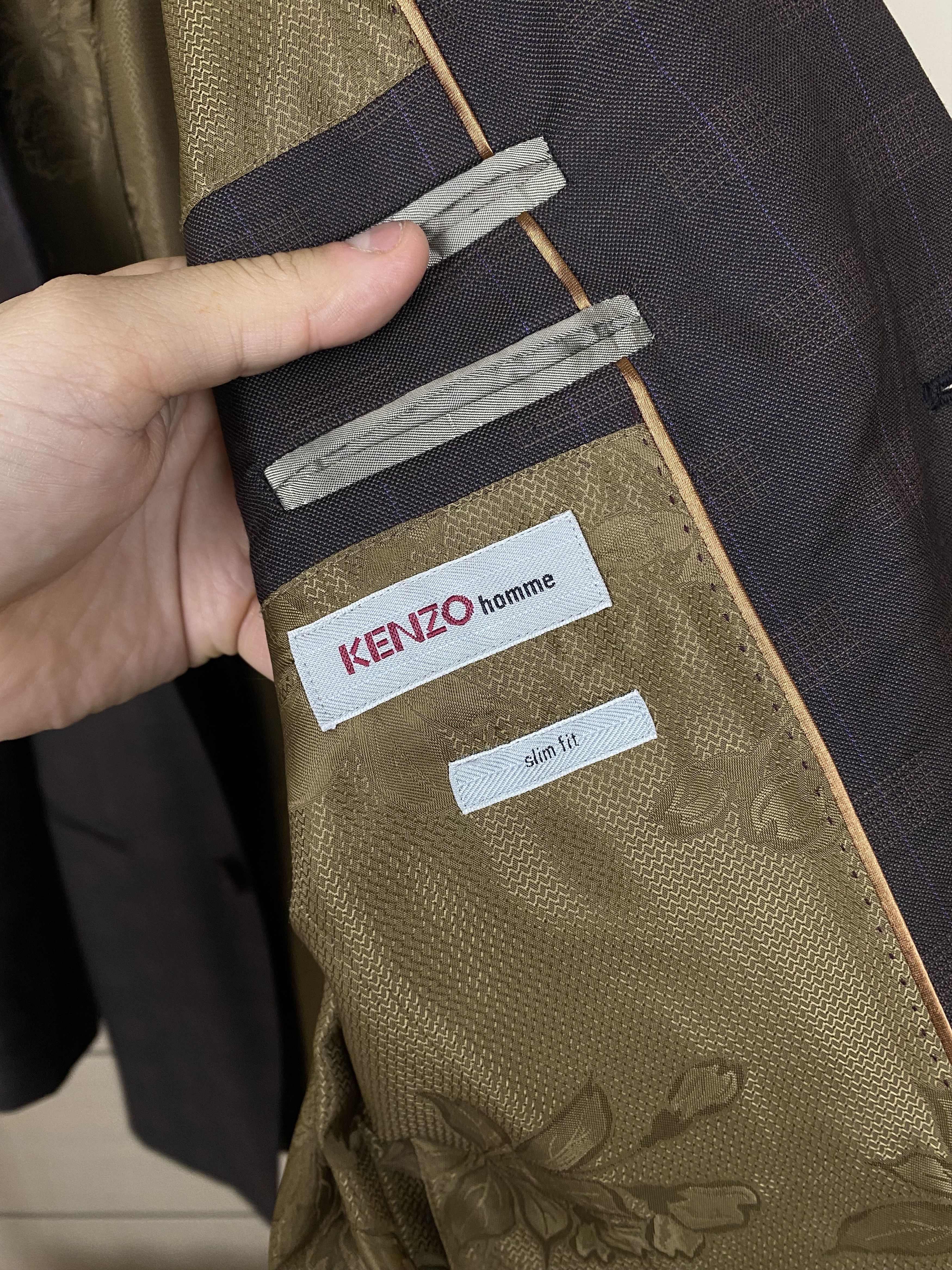 Kenzo Vintage Kenzo homme wool brown suit blazer pants size 50 Size 50L - 6 Thumbnail