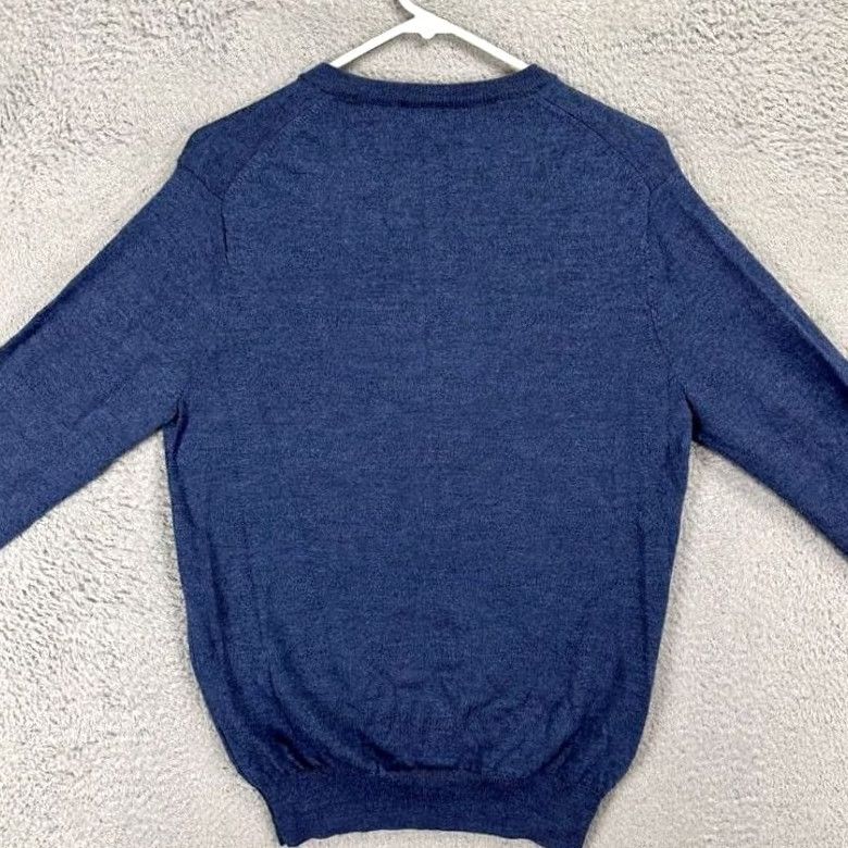 Jos. A. Bank Jos. A. Bank Traveler Merino Wool V-Neck Pullover Sweater Adult Medium Blue Mens Size US M / EU 48-50 / 2 - 3 Thumbnail