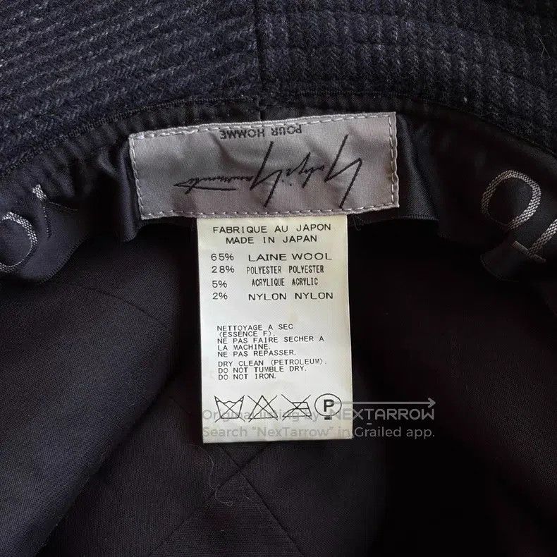 Yohji Yamamoto Yohji Yamamoto Coarse Tweed Wool Felt Hat Size ONE SIZE - 8 Thumbnail