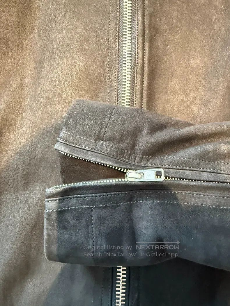 Rick Owens RICK OWENS Mainline Distressed Black Leather Jacket Coat - Size US M / EU 48-50 / 2 - 6 Thumbnail