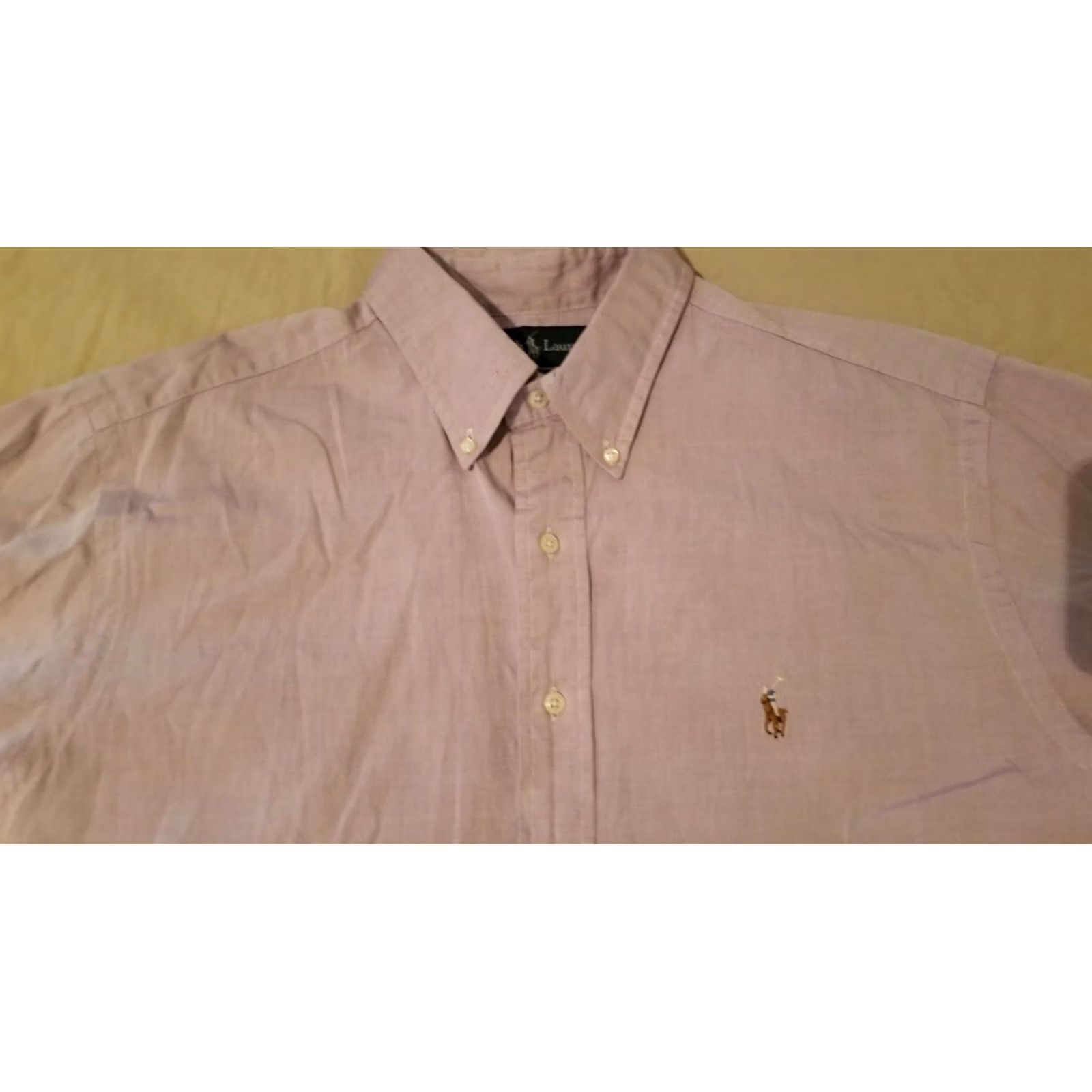 Polo Ralph Lauren VINTAGE Polo Ralph Lauren Dress Shirt Mens Purple Striped 17 34 35 Cotton Long Sleeve Button Up Shirt Mens Size 46R - 2 Thumbnail
