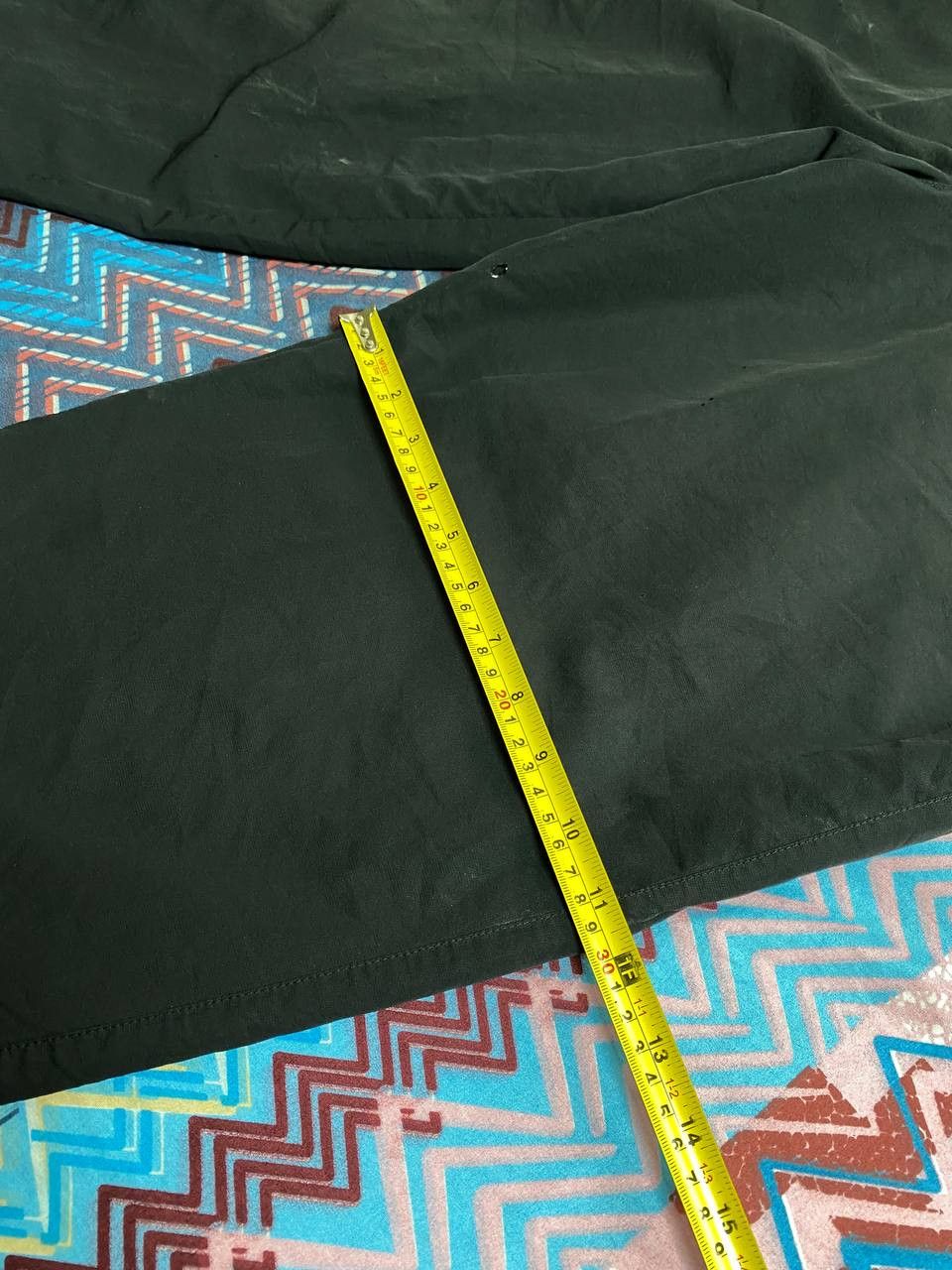 Nike × Vintage Vintage Nike Small Logo Nylon Drill Black Track Pants Size US 34 / EU 50 - 12 Thumbnail