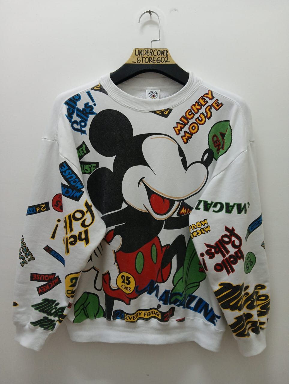 Mickey Mouse Vintage 90s Mickey Mouse Sweatshirt japan Size US L / EU 52-54 / 3 - 1 Thumbnail