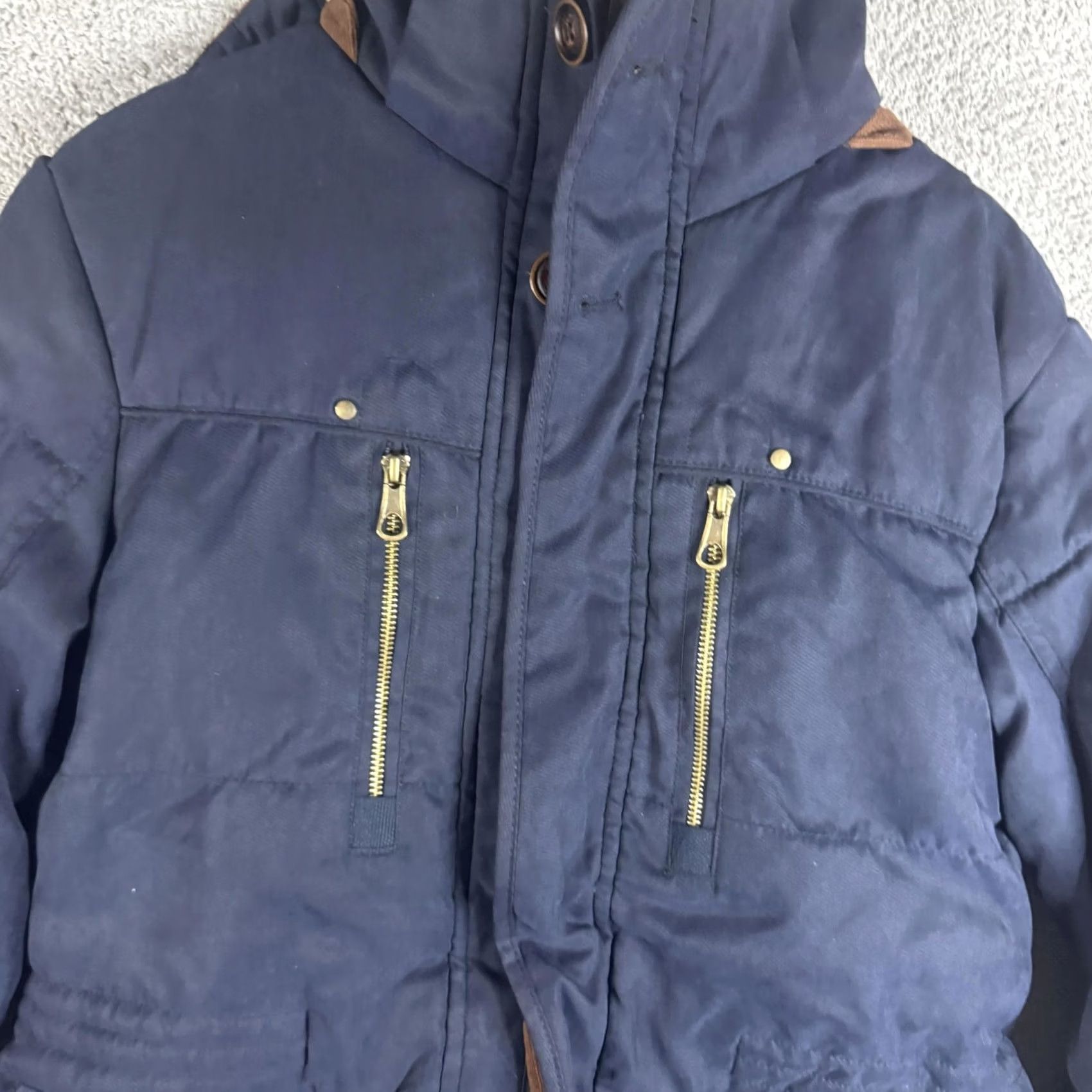 Vintage Jacket 2XL Blue Hooded Insulated Waterproof Parka Full Zip Outdoor Winter Mens Size US XXL / EU 58 / 5 - 6 Thumbnail