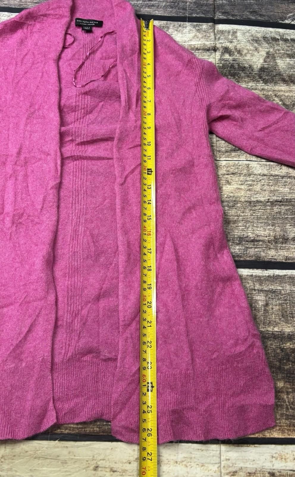 Saks Fifth Avenue Saks Fifth Avenue Cardigan Sweater Womens S Cashmere Open Size S / US 4 / IT 40 - 8 Thumbnail