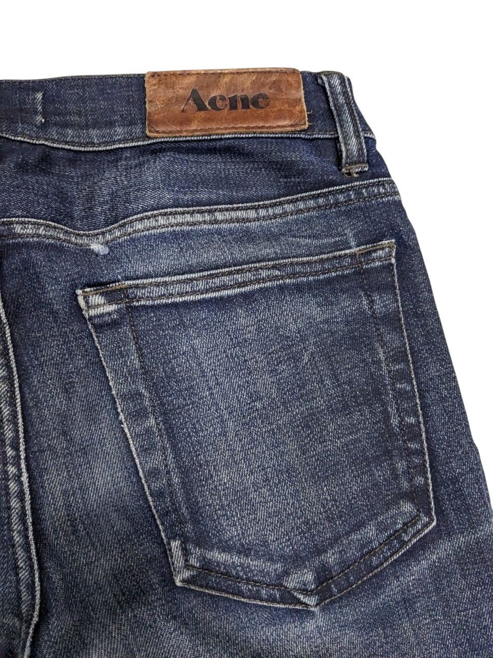 Acne Studios DARK WASH RAW FRAYED HEMLINES ACNE STUDIOS DISTRESSED JEANS Size US 28 / EU 44 - 5 Thumbnail