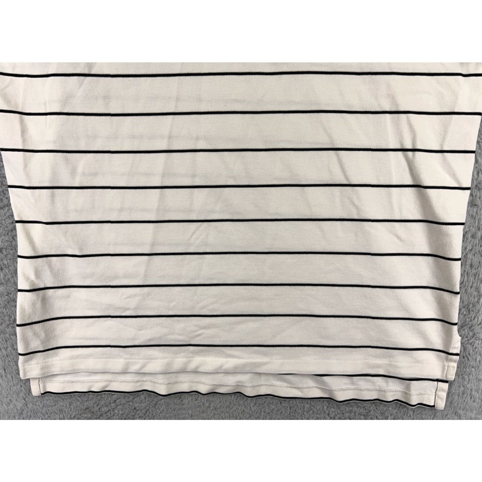 Ralph Lauren VTG Ralph Lauren Polo Shirt Men 2XL White Striped Cotton Short Sleeve Polo Shirt 2XL Mens Size US XXL / EU 58 / 5 - 7 Thumbnail