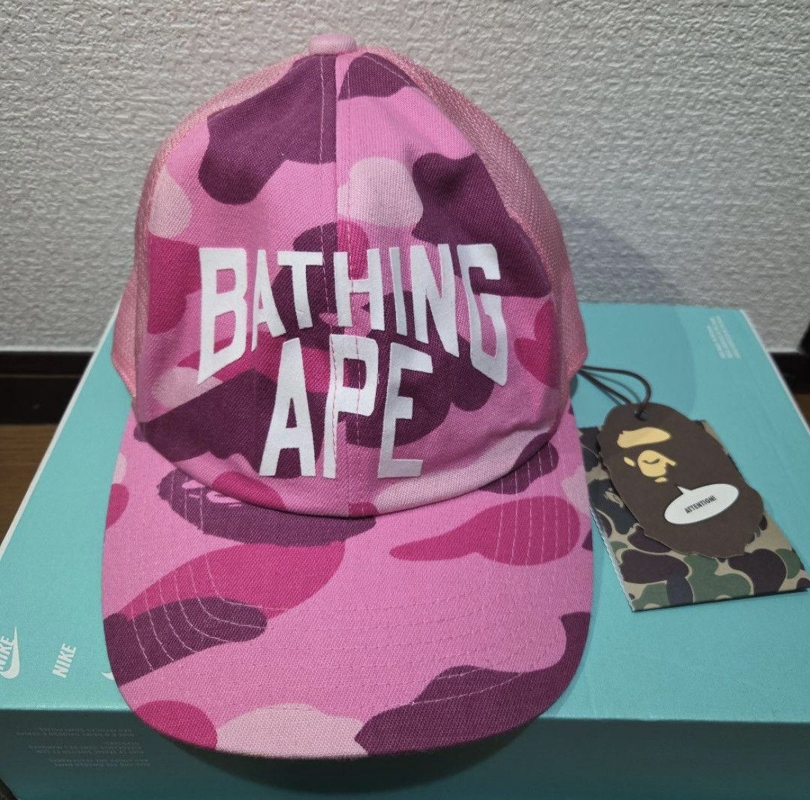 Bape RARE OG 2006 A BATHING APE PINK CAMO NYC GOTHAM CITY TRUCKER Size ONE SIZE - 1 Thumbnail