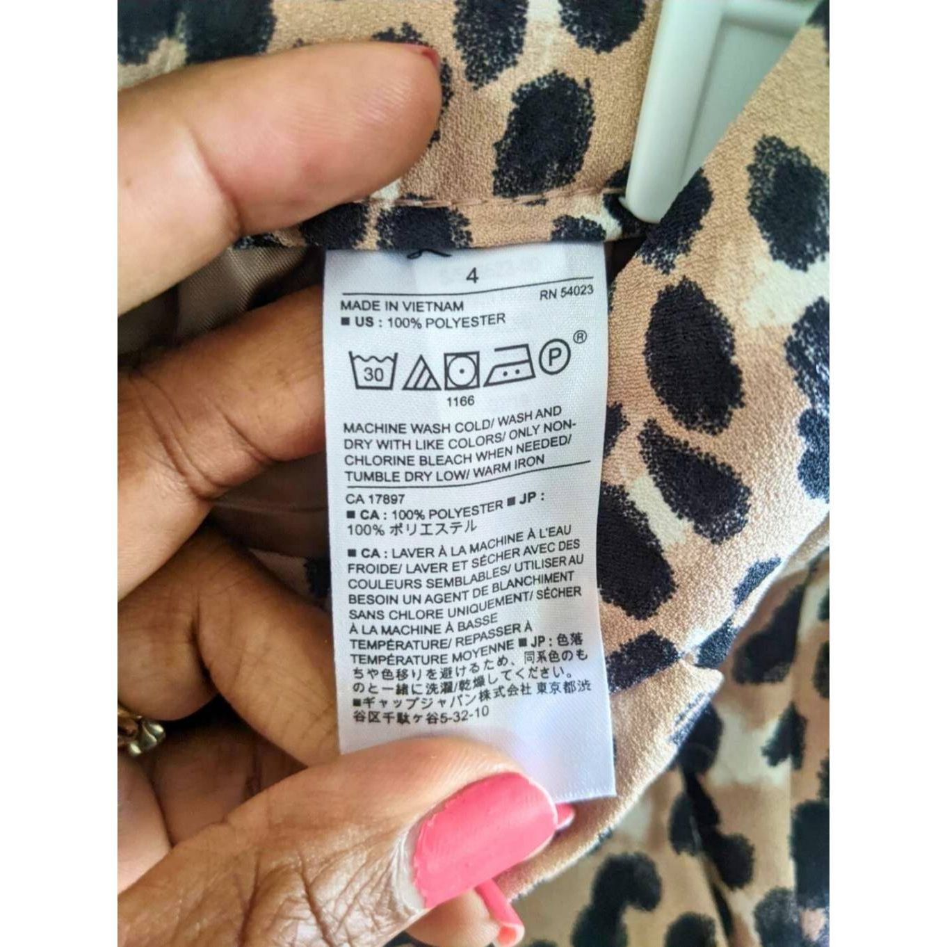 Banana Republic Banana Republic Factory Hayden Leopard Print Pants Size 4 Ta Size 27" / US 4 / IT 40 - 6 Thumbnail