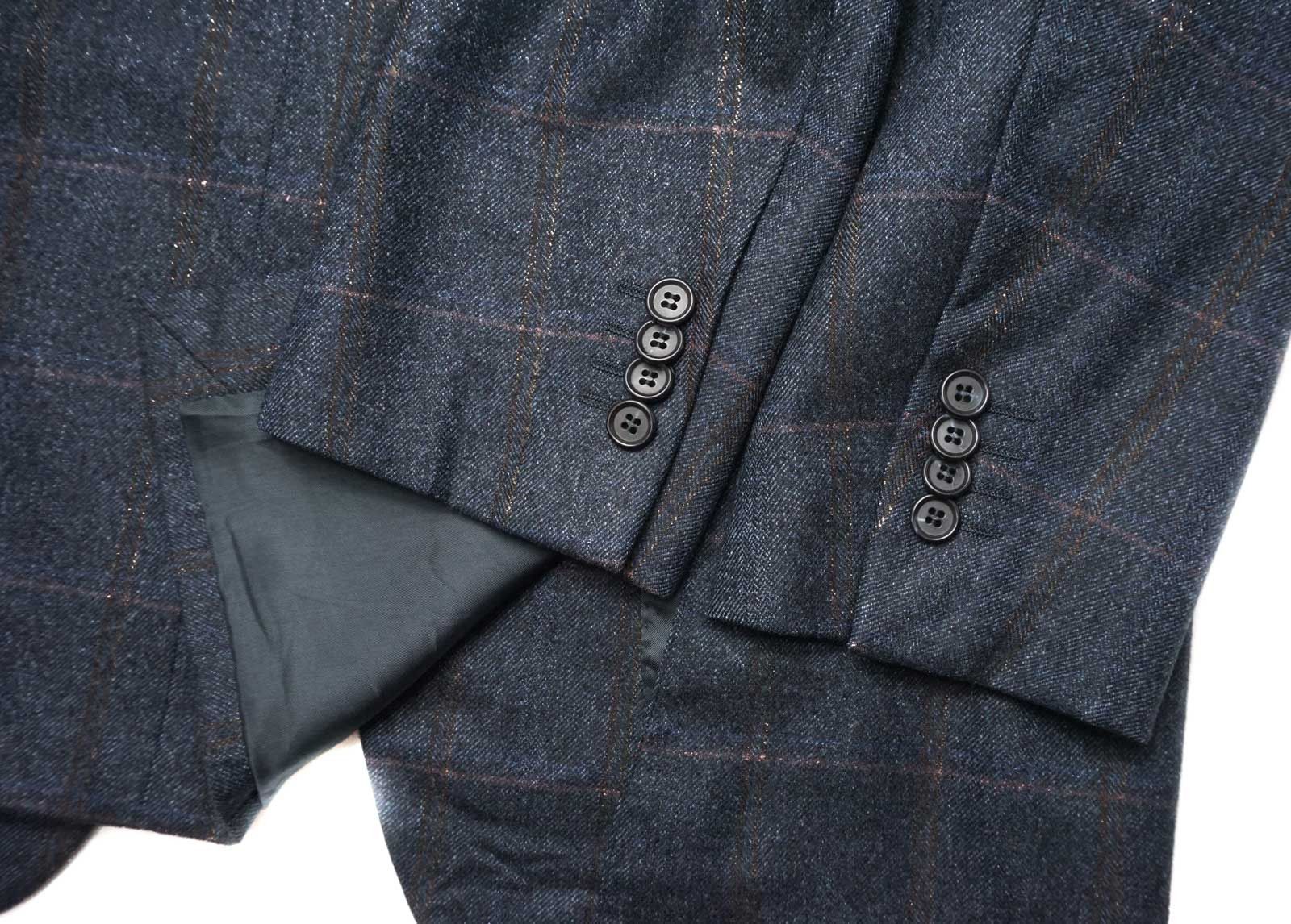 Loro Piana SARTORIA Loro Piana Blazer Men's (EU) 52 Wool Plaid Notch Size 42R - 6 Thumbnail