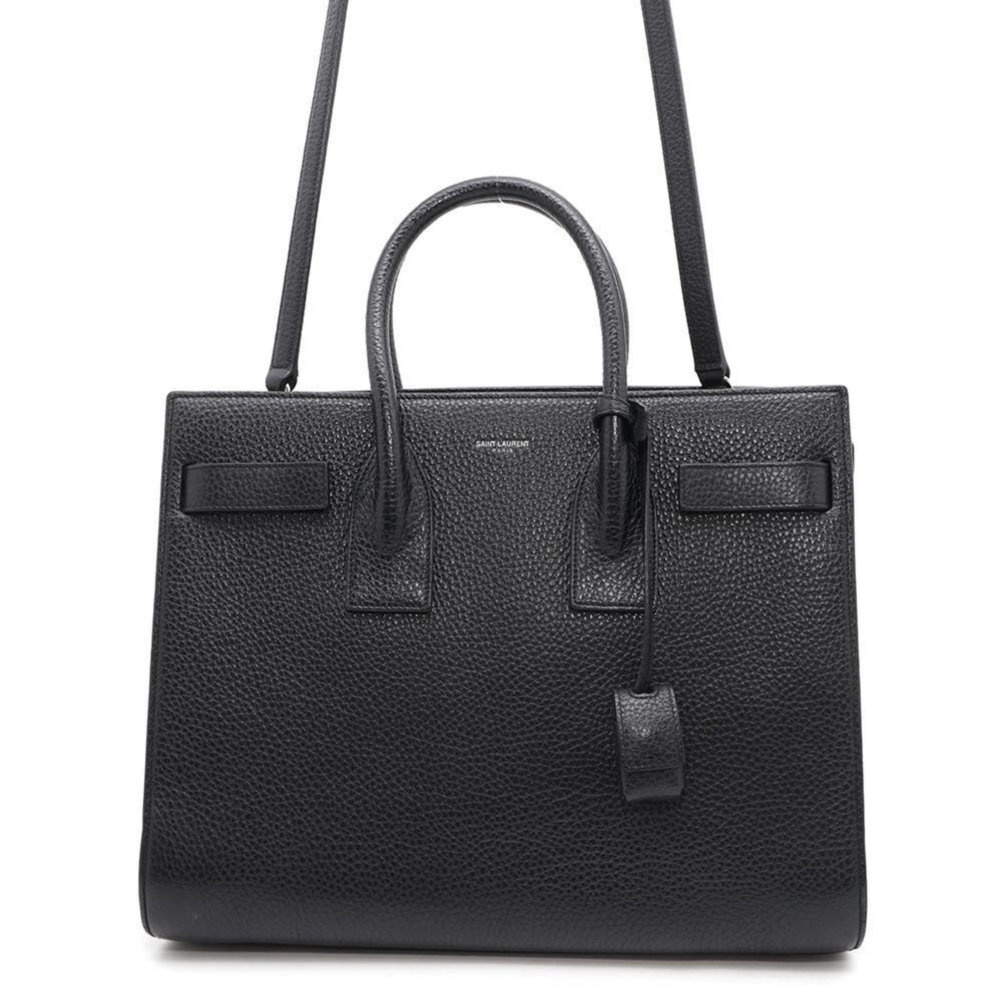 Saint Laurent Handbag Sac Du Jour Leather 355153 Saint Laurent Paris 2Way Shoulder Bag Black, Women's