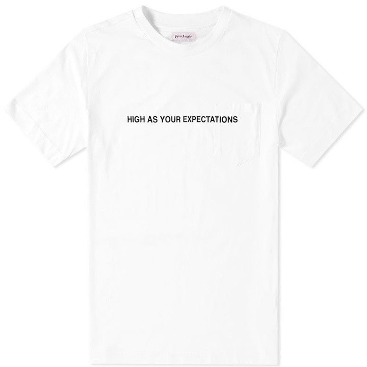 Palm Angels Palm Angels High As Your Expectations White T-Shirt Size Size US L / EU 52-54 / 3 - 1 Thumbnail