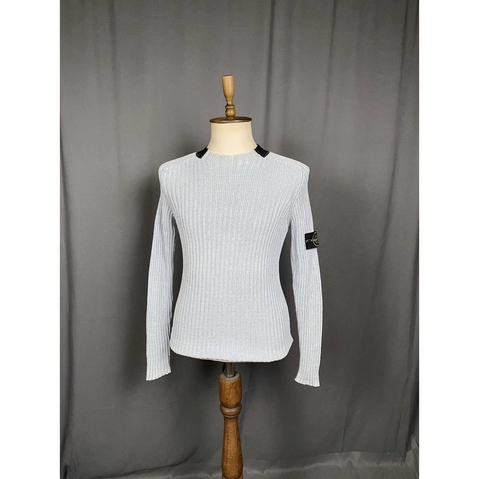 Stone Island Stone Island Vintage Men's Blue Crewneck Knitted Sweater Siz Size US S / EU 44-46 / 1 - 2 Thumbnail