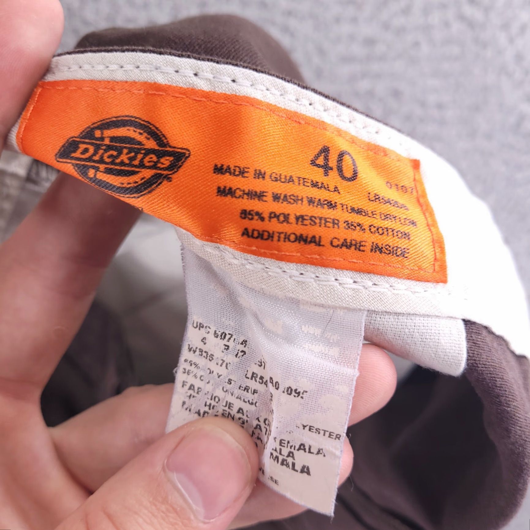 Dickies Dickies Shorts Mens 39 Brown Cargo Work Casual Polyester Cotton Blend - Flat Front - 38 Waist - Brown - Cargo - Mens Size US 38 / EU 54 - 4 Thumbnail